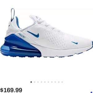 NIKE Air Max 270 Mens Size 9 White/Racer Blue